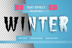 Winter Editable Text Effect, Graphic Style Product Image 1