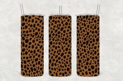 Hazelnut Leopard Pattern Tumbler Sublimation Product Image 1