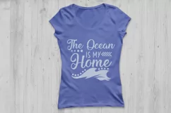 The Ocean Is My Home SVG, Summer Svg, Ocean Svg, Nautical. Product Image 2
