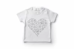Quarantine Valentine heart clipart. Stop covid, stay home Product Image 3