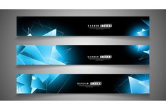 banner collection. abstract background with luminous blue Product Image 1