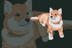 Cute Dog Vector Illustration | Akita Product Image 2