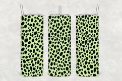 Honeydew Leopard Pattern Tumbler Sublimation Product Image 1