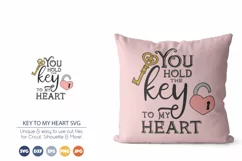 You Hold the Key to My Heart SVG | Love SVG Cut Files Product Image 1
