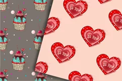 Valentines Day Background | Valentine Digital Pattern Product Image 4