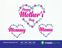 Mother's Day Svg. Mommy Svg. Mom Svg. Mother's day Floral Product Image 1