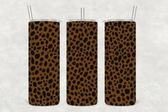 Hot Fudge Leopard Pattern Tumbler Sublimation Product Image 1