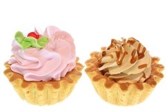 Stock Photo - Tartlet cake with cream Product Image 1