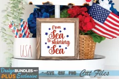 From Sea to Shining Sea SVG, 4th of July SVG Product Image 1