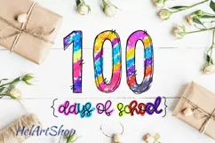 100 days of school png, sublimation design, School png Product Image 1