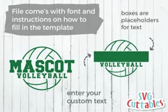 Volleyball SVG | Volleyball Template 0026 | Shirt Design Product Image 4