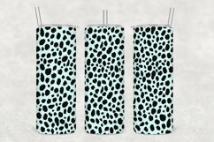 Ice Blue Leopard Pattern Tumbler Sublimation Product Image 1