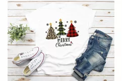 Merry Christmas trees png, Christmas Sublimation design Product Image 2