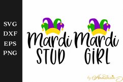 Mardi Girl - Mardi Stud SVG Cutting File Product Image 1