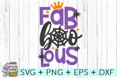 Fab Boo Lous Halloween SVG DXF PNG EPS Cutting Files Product Image 1