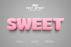 Sweet editable 3d text effect style Product Image 1