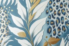 Blue Leaves Background Product Image 1