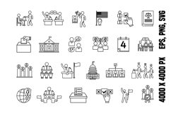 Elections Icons Product Image 1