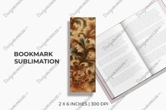 Vintage Floral Bookmark Sublimation Product Image 1