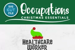 Healthcare worker Christmas svg, a health care worker svg Product Image 2
