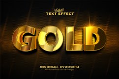 Editable text effect, Gold text effect Product Image 1