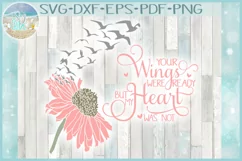 Your Wings Were Ready But My Heart Was Not with Daisy SVG Product Image 1