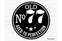 77th Birthday Svg Png, Vintage 1946 svg, Aged to perfection Product Image 1