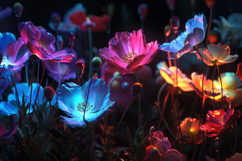 Shiny Flowers Background Wallpaper Product Image 1
