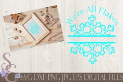 We're All Flakes Here Snowflake Split Monogram Product Image 1
