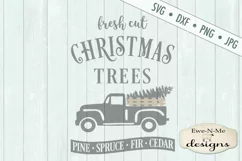 Fresh Christmas Trees Old Truck Side Rails SVG DXF Files Product Image 2