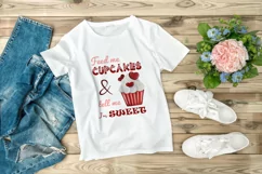 Sweet Cupcake PNG | Valentines Day Design | Funny Quote PNG Product Image 4
