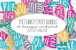 United States SVG Bundle - Funky State Designs Product Image 1