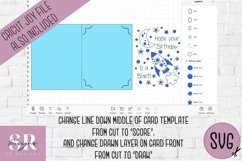 Birthday card insert design| Paper cutting |Cricut Card svg Product Image 2