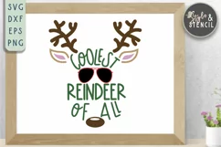Christmas Cutest Reindeer SVG - PNG, DXF, EPS, SVG, Cut File Product Image 4