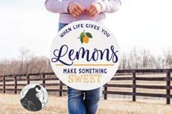 When Life Gives You Lemons SVG, Inspirational SVG Product Image 1