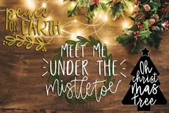 40 Christmas Photo Overlays  FREE symbols font Product Image 11