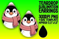 Trendy Teardrop Earrings Design PNG Art , Valenines Animals Product Image 1