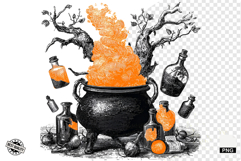 Vintage Old Halloween Clipart Product Image 1