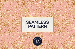 Pink Gold Shimmer Digital Paper, Glitter Texture Product Image 3