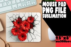 Tranquil Petal Heart Mousepad Product Image 1