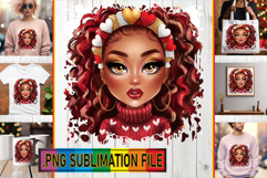 Sweet TOTE BAG Sublimation Ideas, Afro Girl Product Image 1