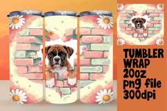 FLAWLESS 20oz Tumbler Graphic , Cute Dog Product Image 1