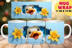 Floral Delights Around the Corner: Mug Wrap Sublimation Product Image 1