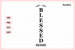 Porch Sign Saying SVG | Blessed Home Product Image 3