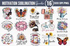 Motivation Sublimation Bundle PNG Product Image 1