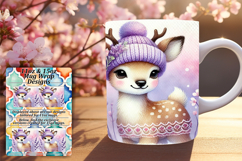 Sublime 11oz Mug Wrap Png Artwork , Cute Animals Product Image 1
