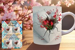 Enchanted Love: Sublimation Heart Mug Product Image 1