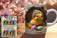 Happy Easter 3D Mug Wrap, Spring Celebration Product Image 1