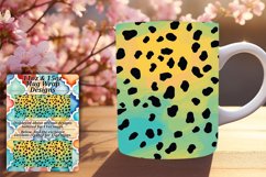 Chic Leopard Gradient Pattern Mug Wrap - 11oz 15oz Product Image 1