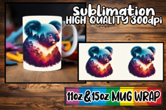 Inspired thoughts 11oz 15oz mug wrap, Animals Art Product Image 1